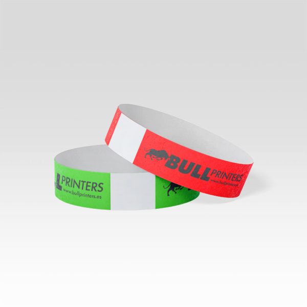 Pulseras tyvek personalizadas