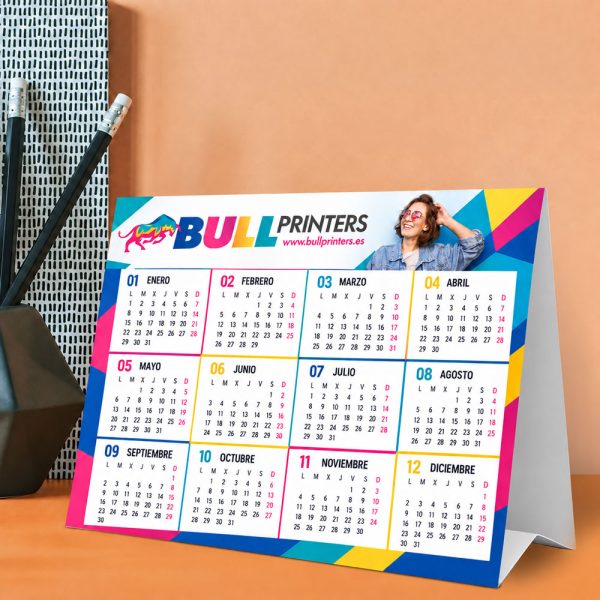 Calendario plegable